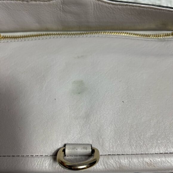 REBECCA MINKOFF Bowery Top Handle Leather gray small Crossbody Bag - Picture 8 of 13